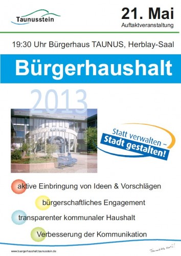 Auftaktveranstaltung Bürgerhaushalt